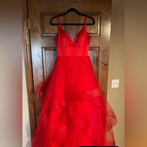 Elegant Red Evening Gown